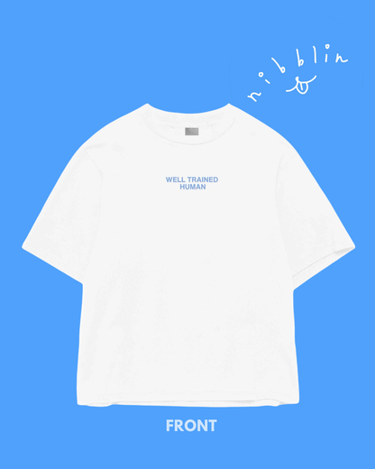 Nibblin Well Trained Human T-shirt (White)