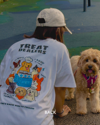 Nibblin Well Trained Human T-shirt (White)